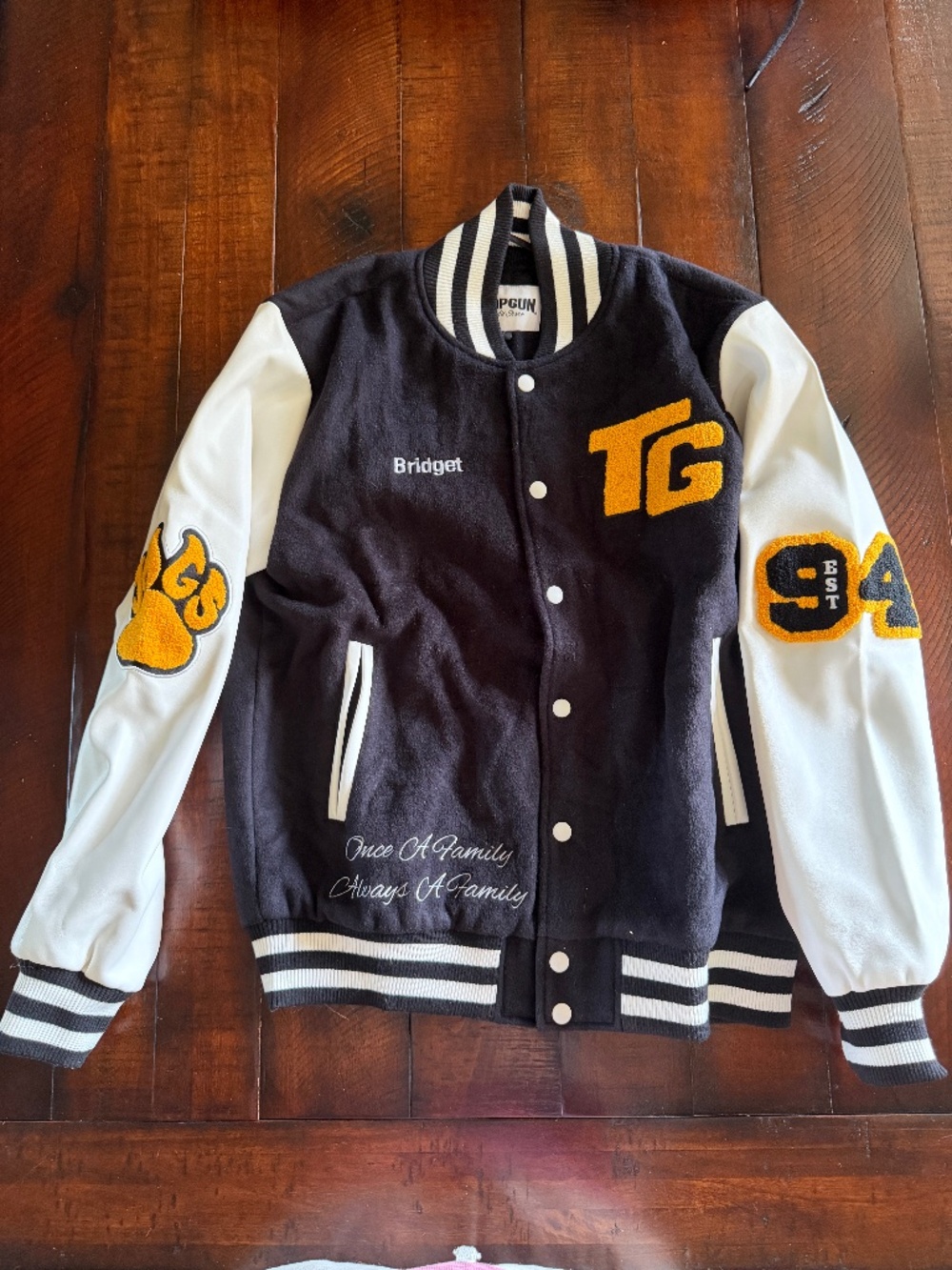 Top Gun Allstars Cheer NEW Varsity Jacket